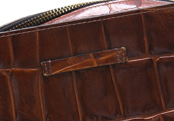 Jean Paul GAULTIER Croc Embossed Bag Brown