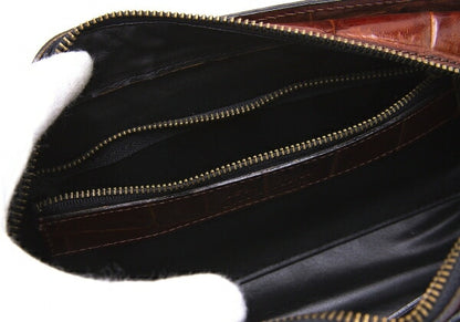 Jean Paul GAULTIER Croc Embossed Bag Brown