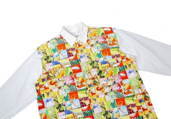 COMME des GARCONS SHIRT Miran Fukuda Pop Shirt White Size S