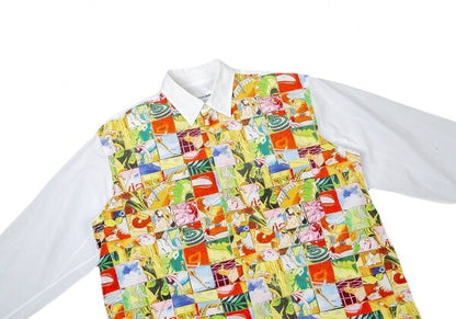 COMME des GARCONS SHIRT Miran Fukuda Pop Shirt White Size S