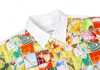 COMME des GARCONS SHIRT Miran Fukuda Pop Shirt White Size S