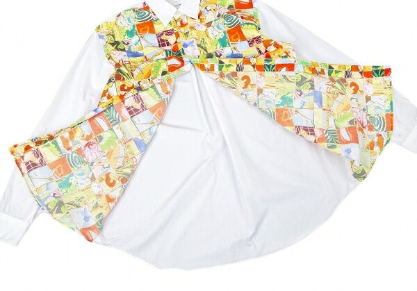 COMME des GARCONS SHIRT Miran Fukuda Pop Shirt White Size S