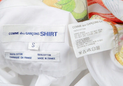 COMME des GARCONS SHIRT Miran Fukuda Pop Shirt White Size S