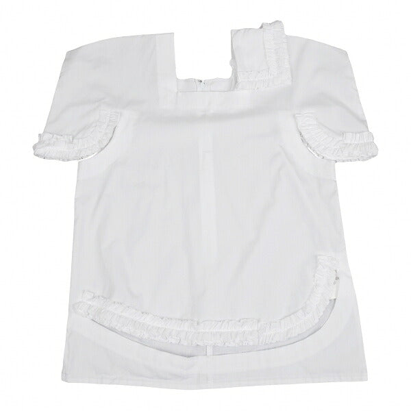 COMME des GARCONS Cotton Square Cut-off Blouse White Size S