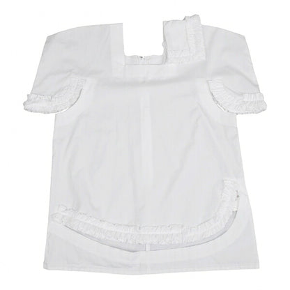 COMME des GARCONS Cotton Square Cut-off Blouse White Size S