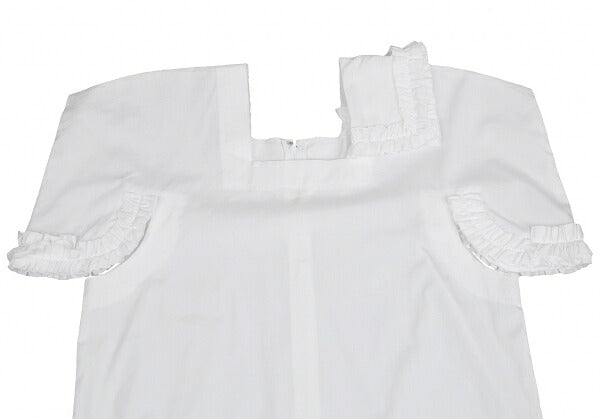 COMME des GARCONS Cotton Square Cut-off Blouse White Size S