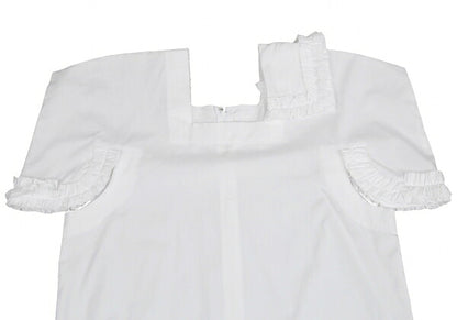 COMME des GARCONS Cotton Square Cut-off Blouse White Size S