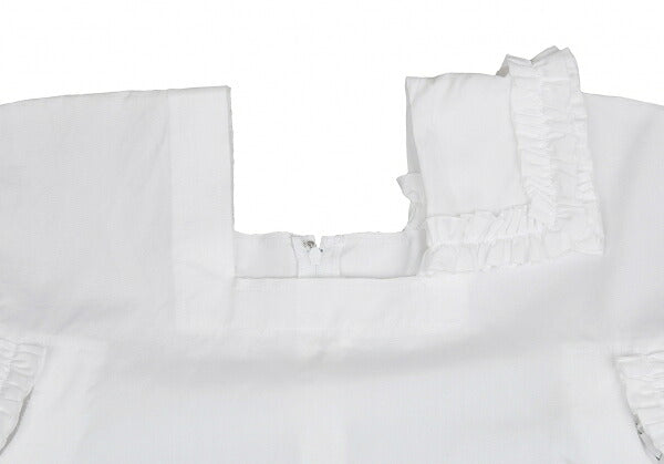 COMME des GARCONS Cotton Square Cut-off Blouse White Size S