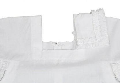 COMME des GARCONS Cotton Square Cut-off Blouse White Size S