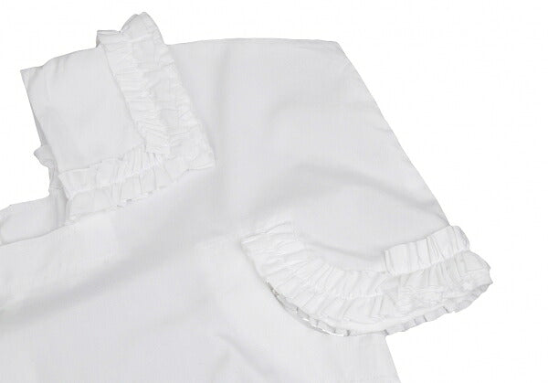 COMME des GARCONS Cotton Square Cut-off Blouse White Size S