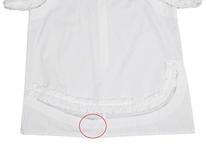 COMME des GARCONS Cotton Square Cut-off Blouse White Size S