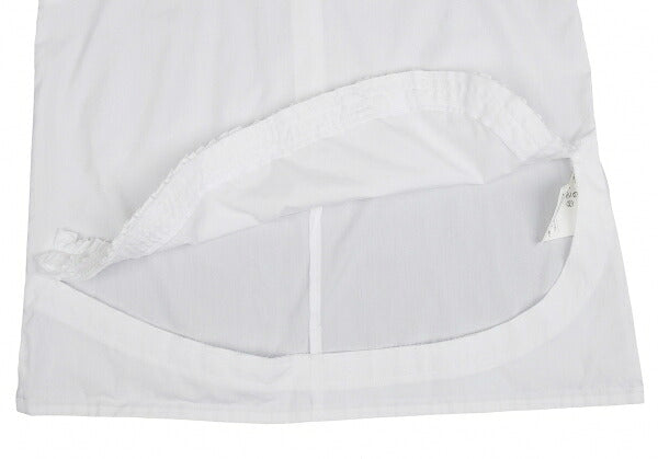 COMME des GARCONS Cotton Square Cut-off Blouse White Size S