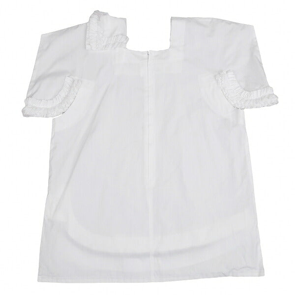 COMME des GARCONS Cotton Square Cut-off Blouse White Size S