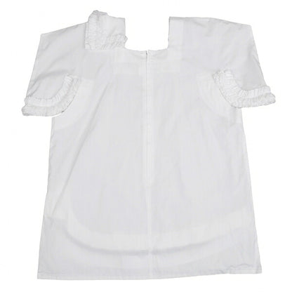 COMME des GARCONS Cotton Square Cut-off Blouse White Size S