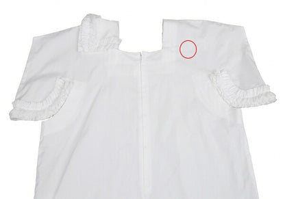 COMME des GARCONS Cotton Square Cut-off Blouse White Size S