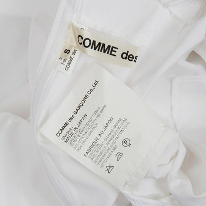 COMME des GARCONS Cotton Square Cut-off Blouse White Size S