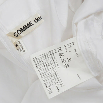 COMME des GARCONS Cotton Square Cut-off Blouse White Size S