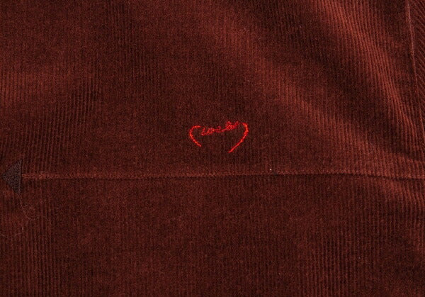 Papas Brown Stretch Corduroy Logo Jacket Size 48M