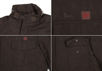 Papas ISLAND Poly Padded M-65 Field Dark Brown Jacket Size 48M