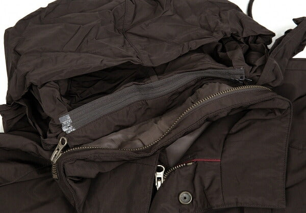 Papas ISLAND Poly Padded M-65 Field Dark Brown Jacket Size 48M