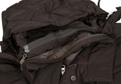 Papas ISLAND Poly Padded M-65 Field Dark Brown Jacket Size 48M