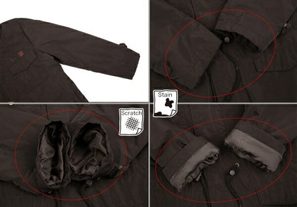 Papas ISLAND Poly Padded M-65 Field Dark Brown Jacket Size 48M