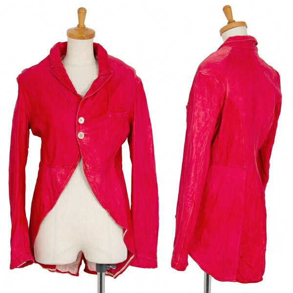 COMME des GARCONS Garment-Dyed Lamb Leather Jacket Size M