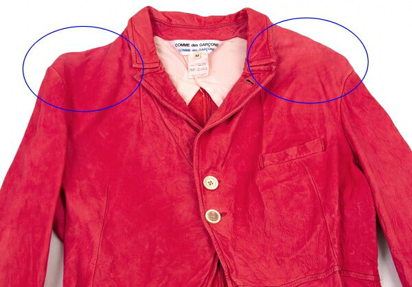 COMME des GARCONS Garment-Dyed Lamb Leather Jacket Size M
