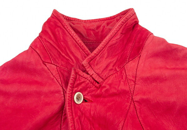 COMME des GARCONS Garment-Dyed Lamb Leather Jacket Size M