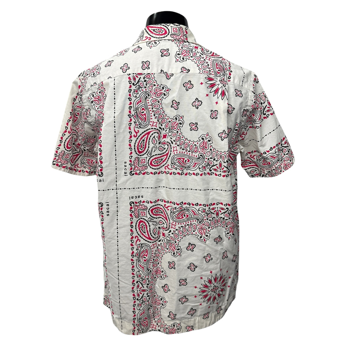 sacai 22SS Bandana Print Open Collar Shirt Size 1