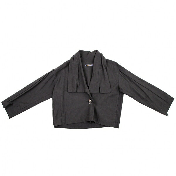 ISSEY MIYAKE Wool Cotton Metal Button Jacket Charcoal Size M