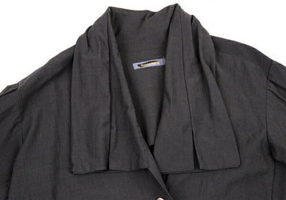 ISSEY MIYAKE Wool Cotton Metal Button Jacket Charcoal Size M