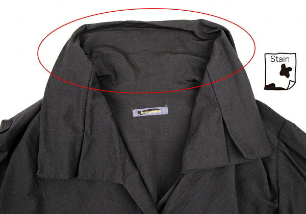 ISSEY MIYAKE Wool Cotton Metal Button Jacket Charcoal Size M
