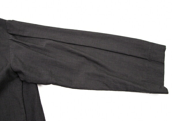 ISSEY MIYAKE Wool Cotton Metal Button Jacket Charcoal Size M
