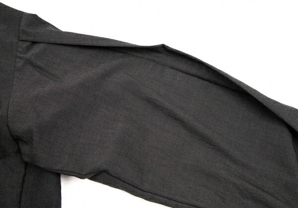 ISSEY MIYAKE Wool Cotton Metal Button Jacket Charcoal Size M