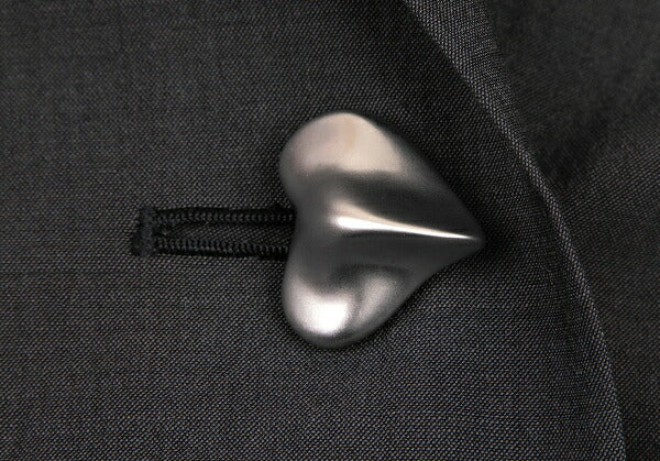 ISSEY MIYAKE Wool Cotton Metal Button Jacket Charcoal Size M
