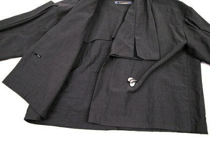 ISSEY MIYAKE Wool Cotton Metal Button Jacket Charcoal Size M
