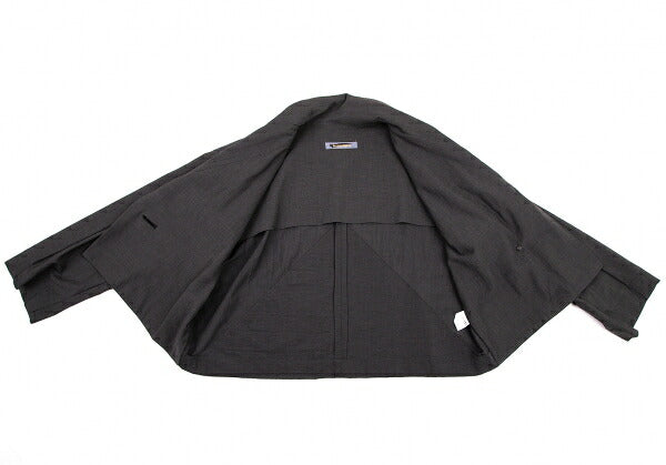 ISSEY MIYAKE Wool Cotton Metal Button Jacket Charcoal Size M