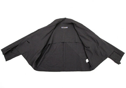 ISSEY MIYAKE Wool Cotton Metal Button Jacket Charcoal Size M