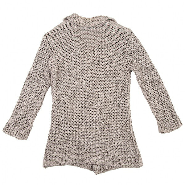 ISSEY MIYAKE Low Gauge Knit Jacket Light Gray Size M