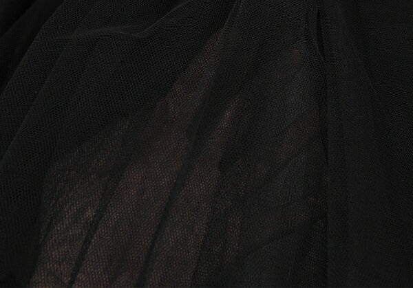 COMME des GARCONS Tulle Overlay Design Skirt Black Size M