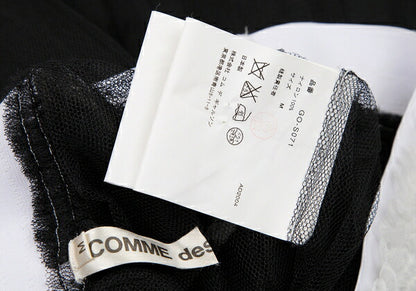 COMME des GARCONS Tulle Overlay Design Skirt Black Size M