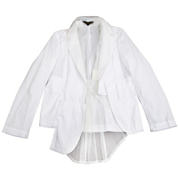 COMME des GARCONS Inner Tulle Cotton Jacket Size S