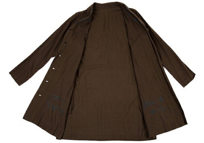 ISSEY MIYAKE HaaT Cotton Sashiko Shawl Jacket Brown Size 2