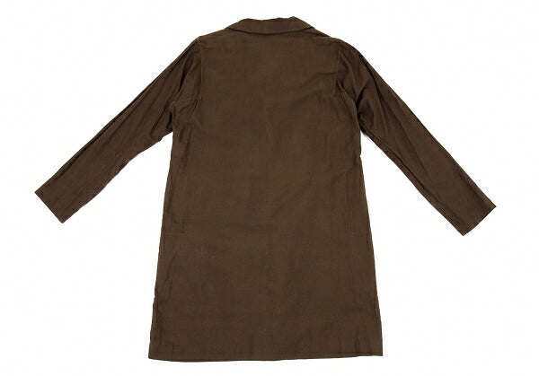ISSEY MIYAKE HaaT Cotton Sashiko Shawl Jacket Brown Size 2