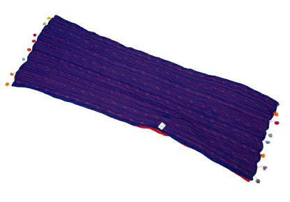PLEATS PLEASE Pleats Felt Dot Double Face Scarf Blue Size F