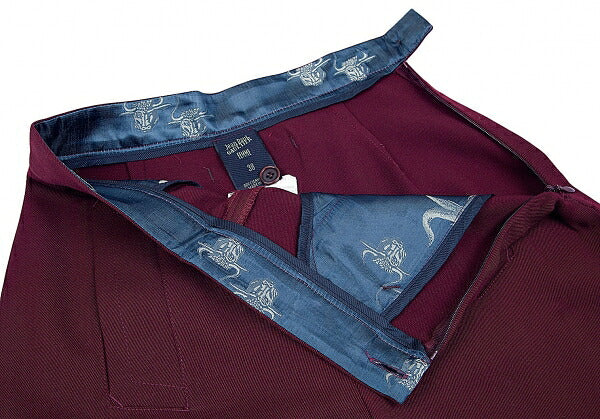 Jean Paul GAULTIER FEMME Minotaur Wool Pants Red Size 38
