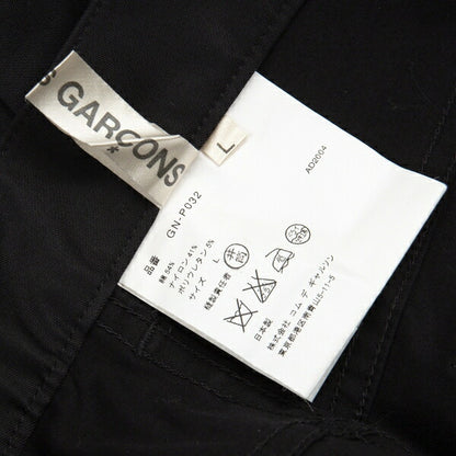 COMME des GARCONS Cotton Nylon Stretch Pants Black Size L