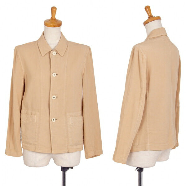 COMME des GARCONS Garment Dye Cotton Jacket Beige Size M