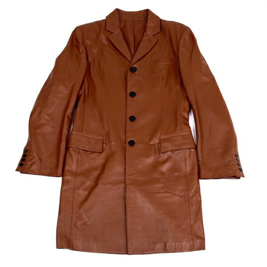 Jean Paul GAULTIER HOMME Sheepskin Coat Brown Size 48